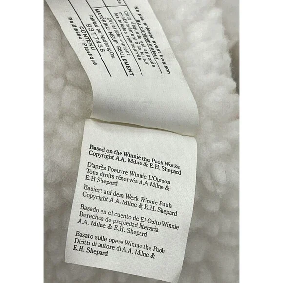 Winnie the Pooh 21" Plush White Easter Bunny & Basket Walt Disney Stuffed Animal - Picture 14 of 15